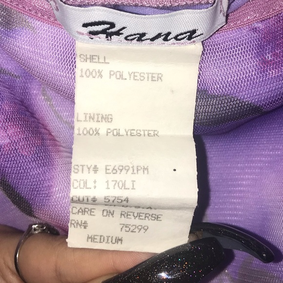 Vtg 70s Hippie/Fairy Goth Floral Purple Midi Dress - Picture 11 of 11